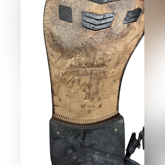 Rare Salvatore Ferragamo Florence Brown Leather Loafers - Italy size 9 - Picture 7 of 15